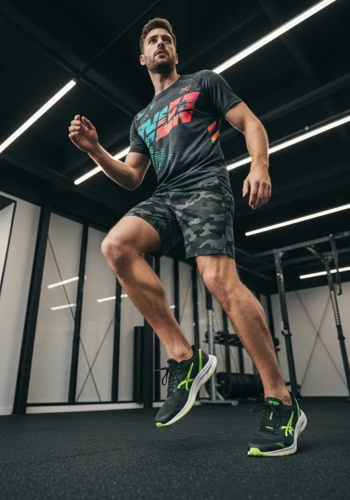 22 Stylish Camo Shorts Outfits for Men 9 Athletic Fit Tee + Camo Shorts