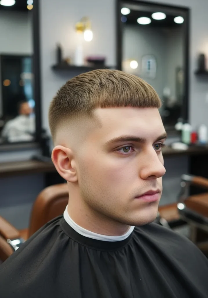 23 Stylish Caesar Cuts for Modern Men 4 Caesar Cut with Low Fade