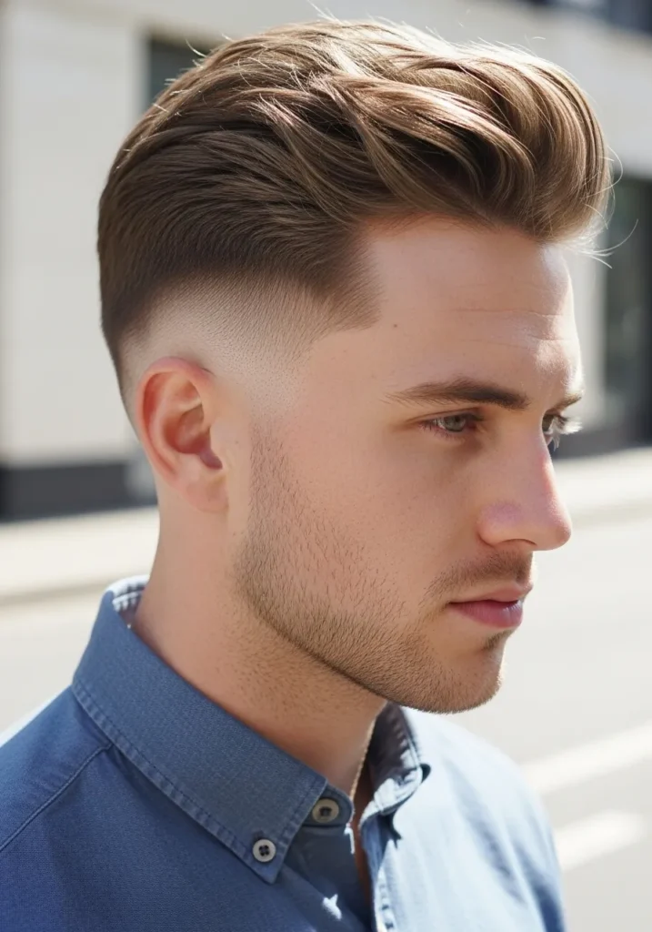 Gentleman’s Low Fade + Textured Top