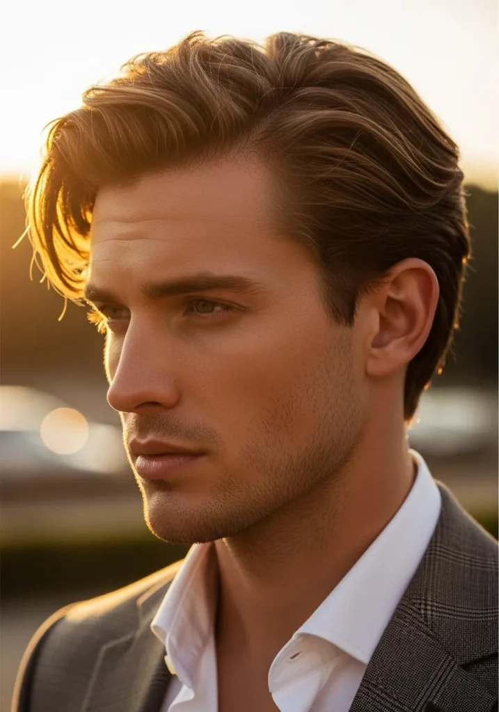 Gentleman’s Side-Swept Waves