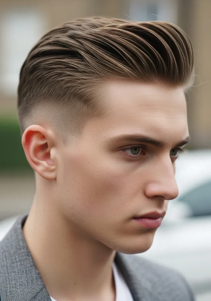 Gentleman’s Slicked-Back Undercut