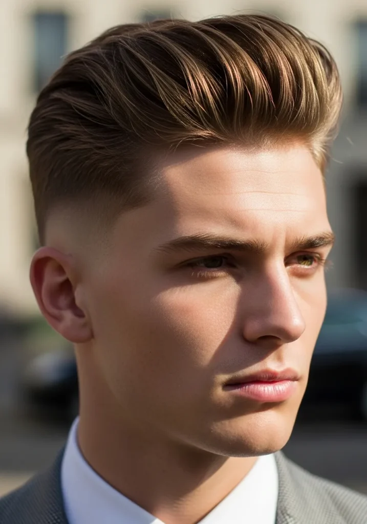 Gentleman Mid-Fade with Structured Top