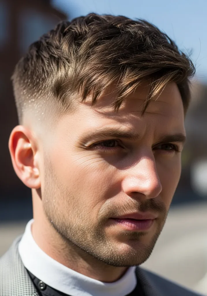 Gentleman Crop Cut with Side Sweep