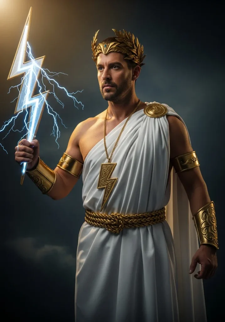20 Fun Halloween Costumes for Men 2025 11 Greek God Zeus Costume
