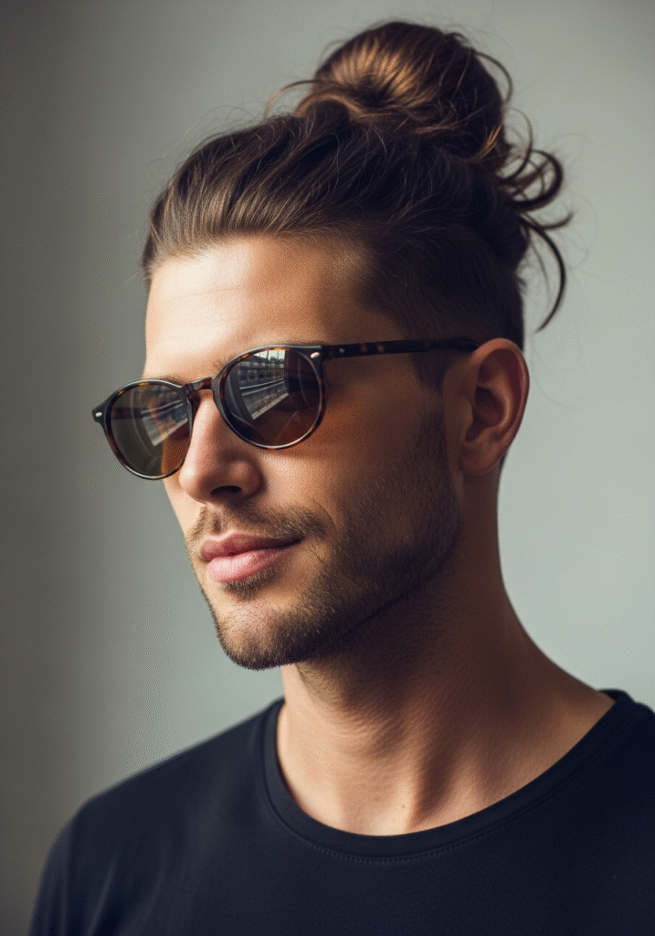 High Man Bun with Thick Volume.648Z