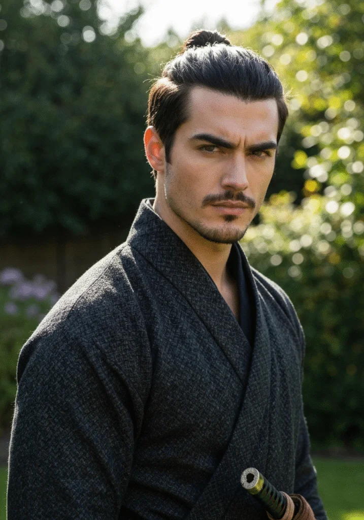 High Samurai Inspired Man Bun.144Z