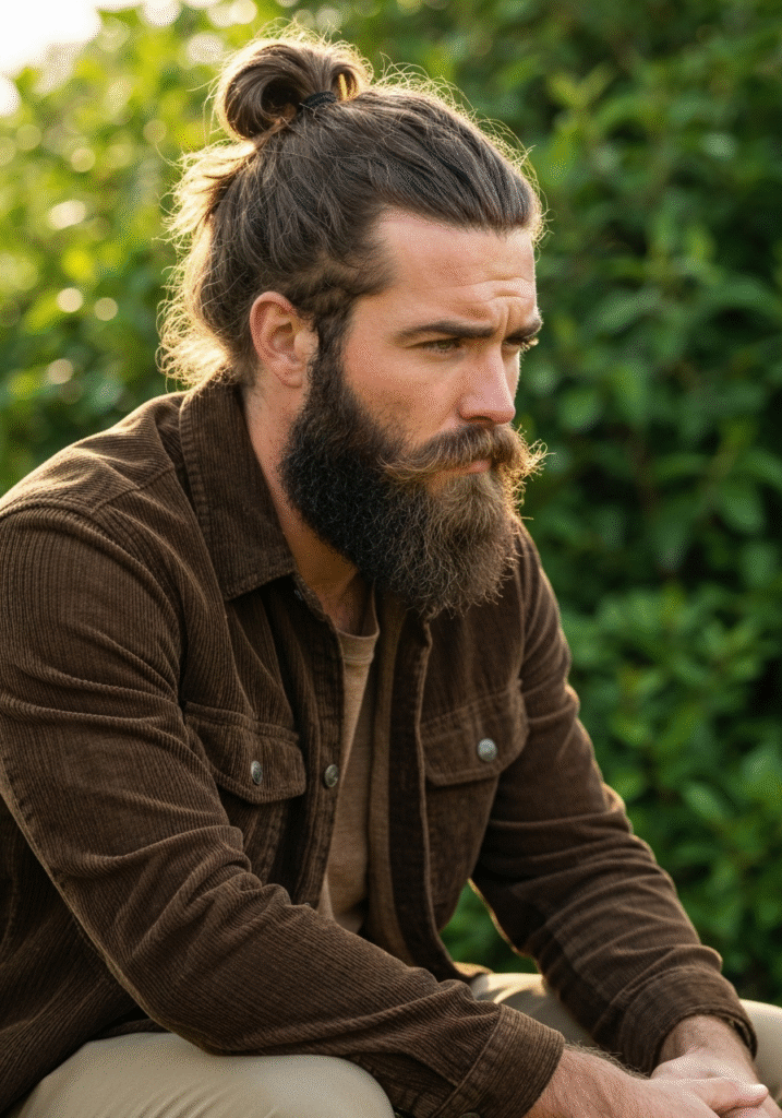 Man Bun with Full Beard Balance.270Z