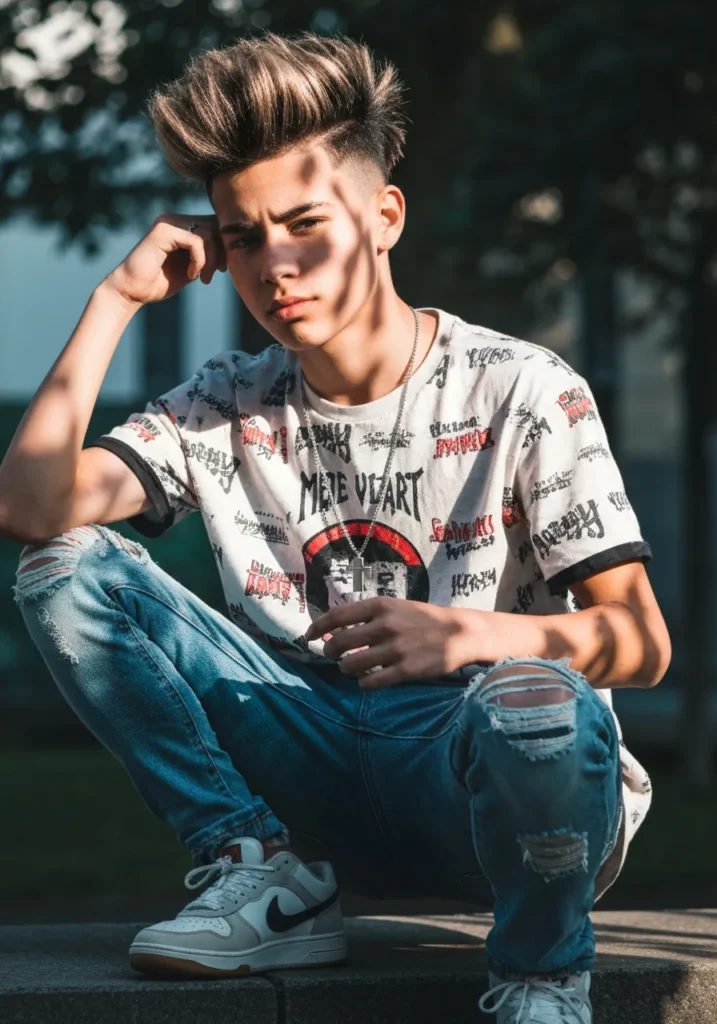 Modern Teen Undercut with Volume