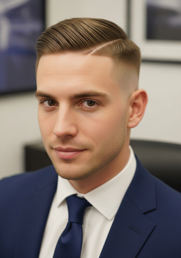 Polished Side Part Fade.712Z