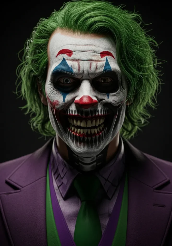 21 Spooky Halloween Makeup Ideas for Men 22 Skeleton Joker Fusion