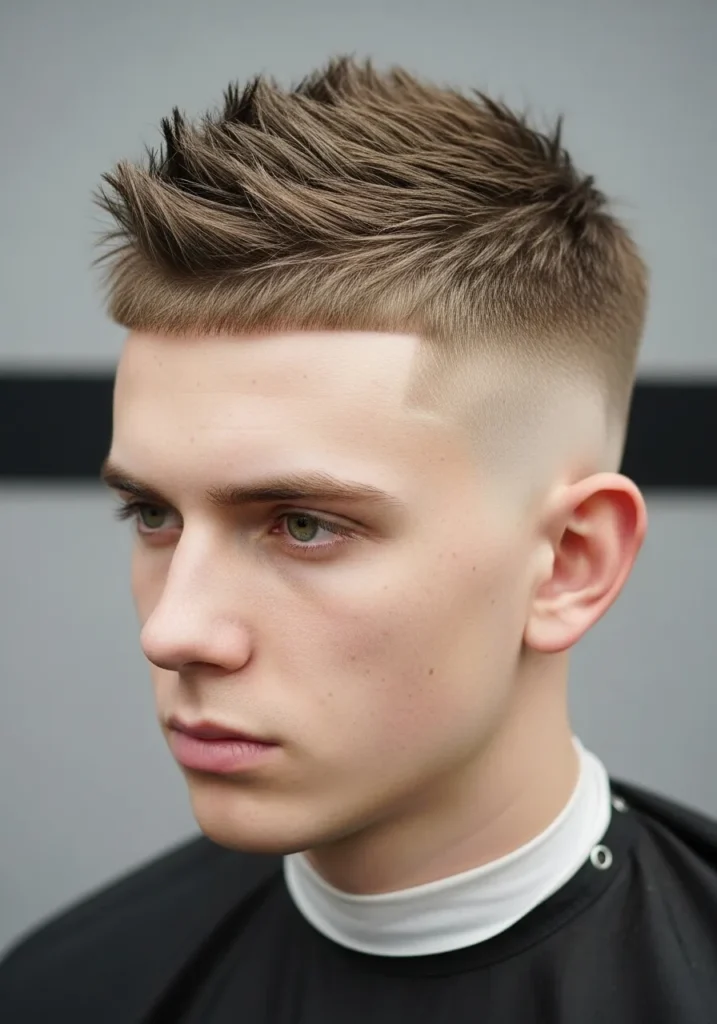 23 Stylish Caesar Cuts for Modern Men 17 Spiky Caesar Blend.268Z