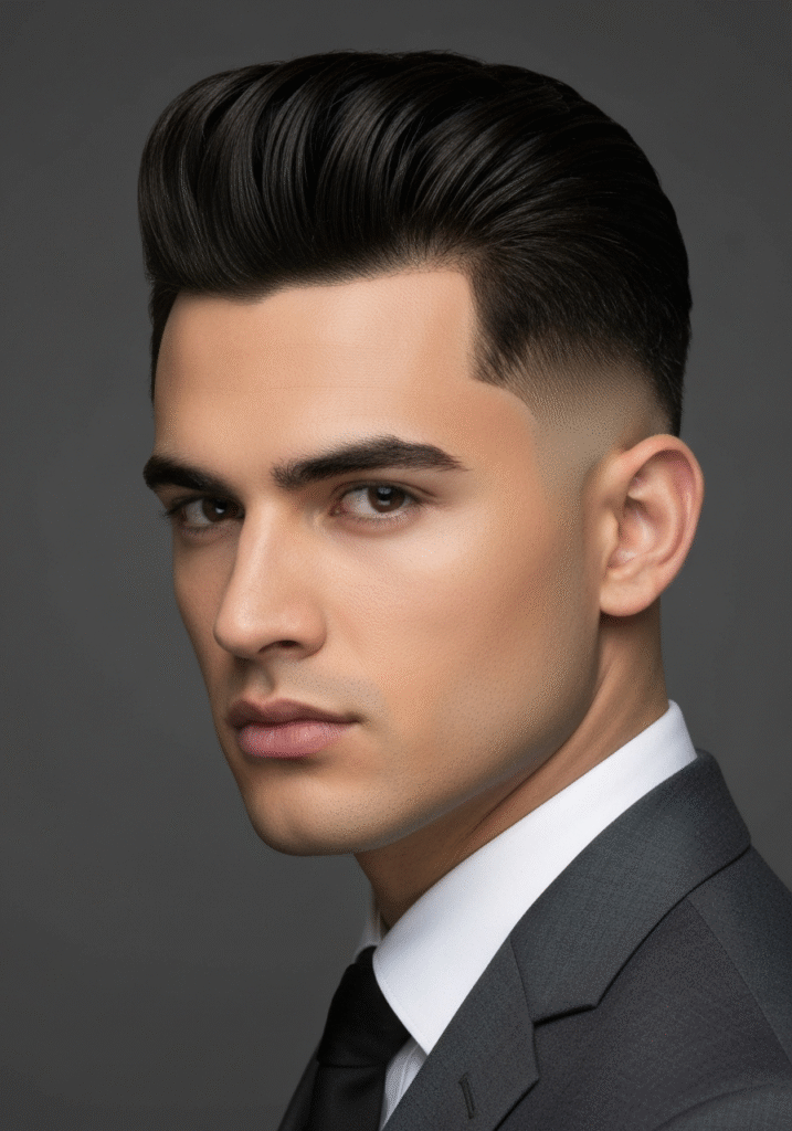 Taper Fade with Business Slick Back.049Z