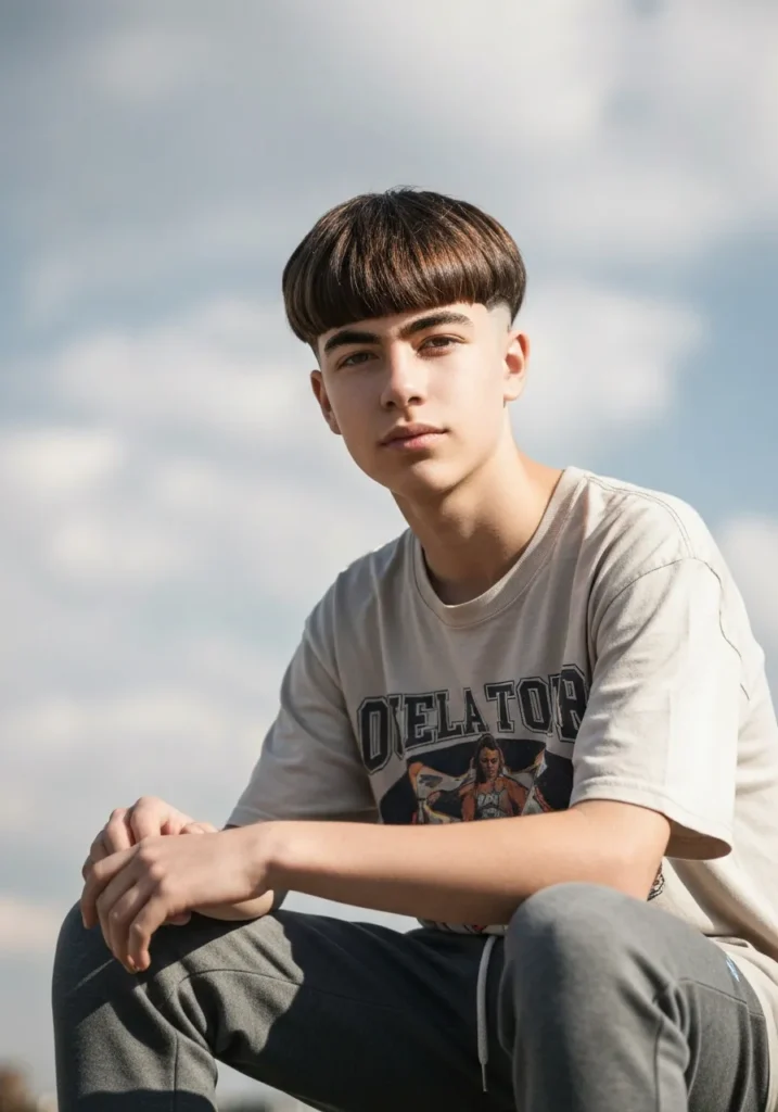 Teen Mushroom Bowl Cut (Modern Version)