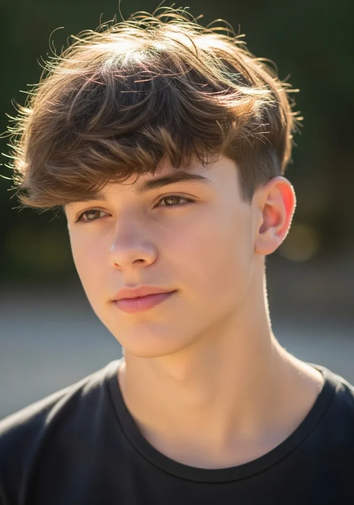 Textured Fluffy Fringe