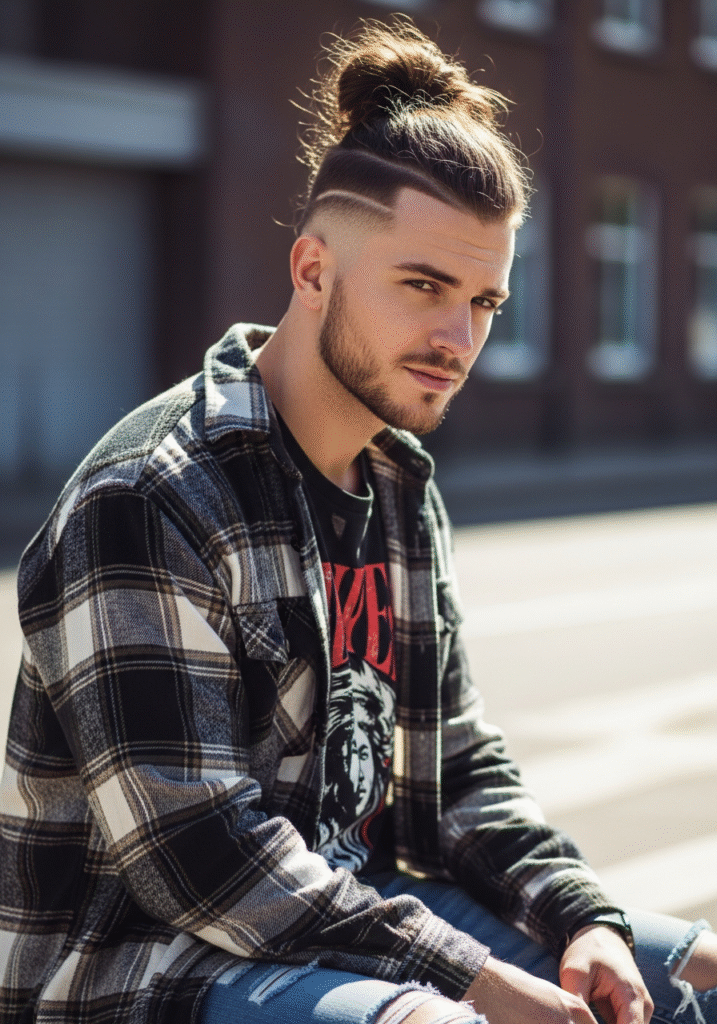 Top Knot with Sharp Line Up.939Z