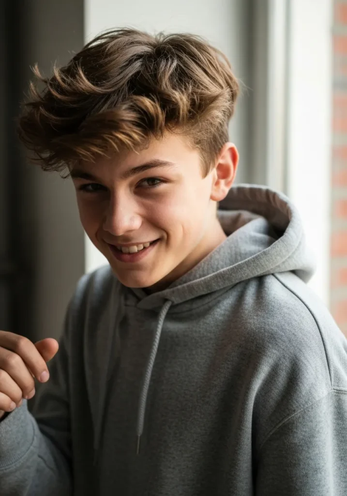 Tousled Messy Teen Bedhead Style