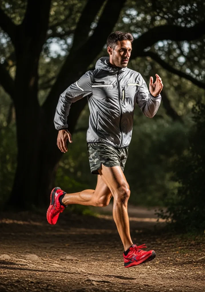 22 Stylish Camo Shorts Outfits for Men 20 Windbreaker Jacket + Camo Shorts