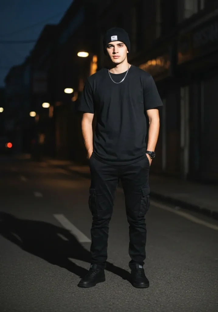 21 Bold Gangsta Style Outfits for Men 7 All-Black Gangsta Fit