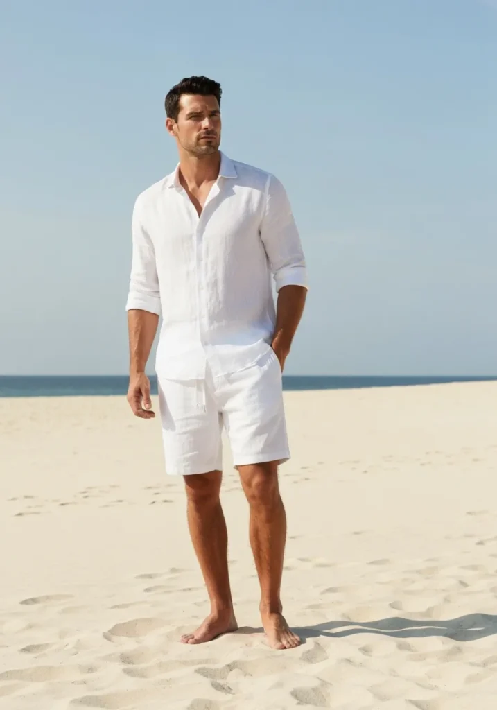 All-White Beach Outfit