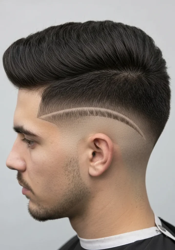 Crescent Moon Fade Detail