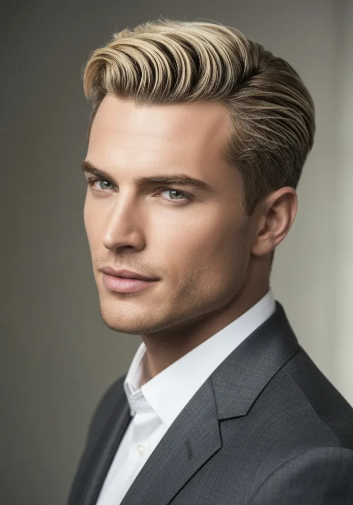 Frosted Comb-Over Style