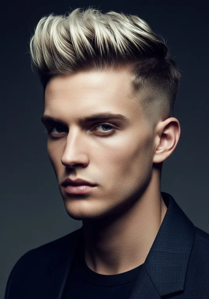 Frosted Tips With Taper Fade