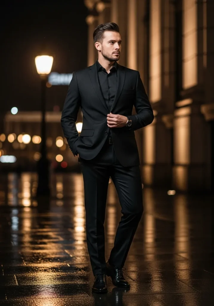 22 Classy Outfits Men Will Love to Try 23 Full Black Suit