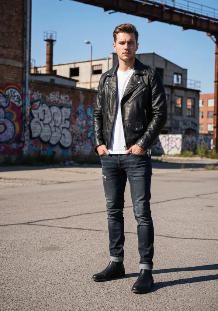 Leather Jacket Street Style