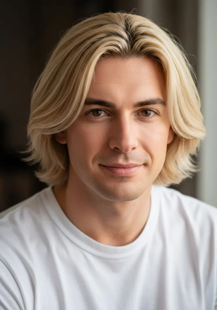 Light Frosted Edges on Medium Hair