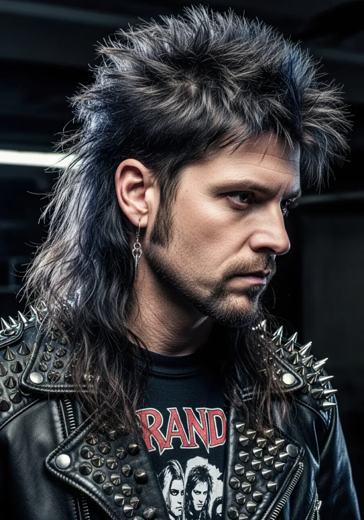 20 Edgy Punk Hairstyles for Brave Men 8 Long Punk Layered Mullet