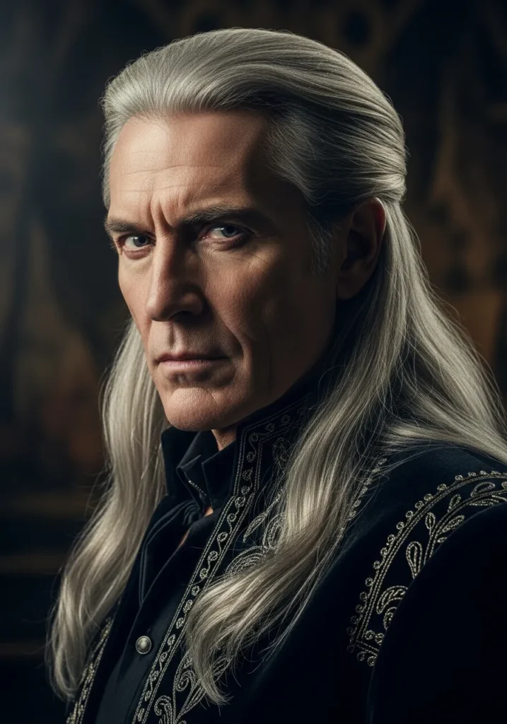 Long Straight Silver Hair