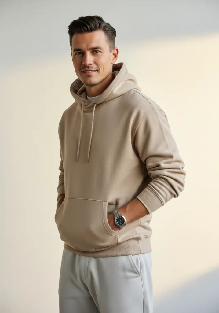 20 Essential Wardrobe Items for Every Man 7 Neutral Hoodie