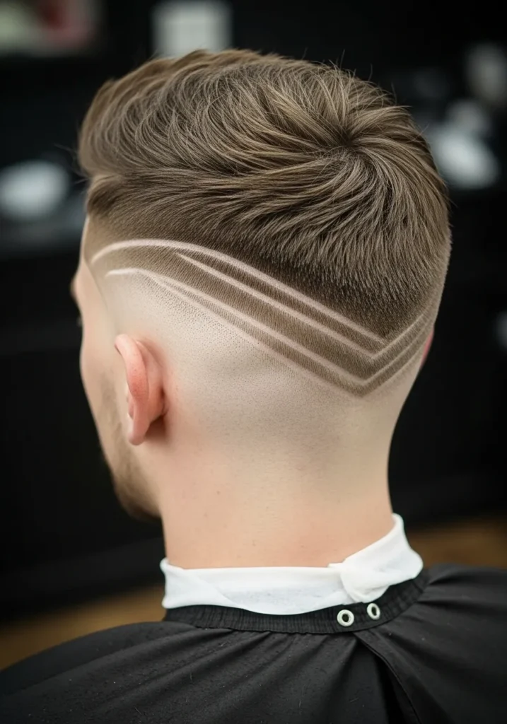 Sharp V-Line Fade Design