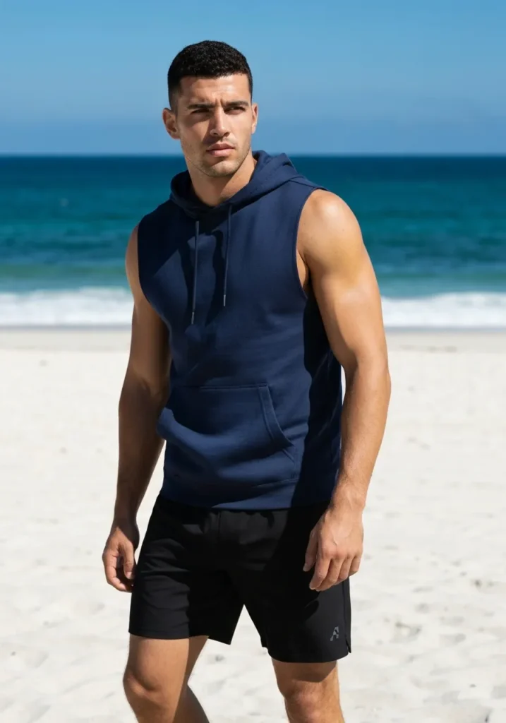 Sleeveless Hoodie & Shorts