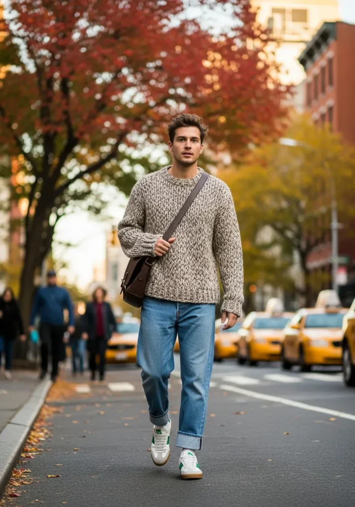 Sweater Loose Denim.677Z