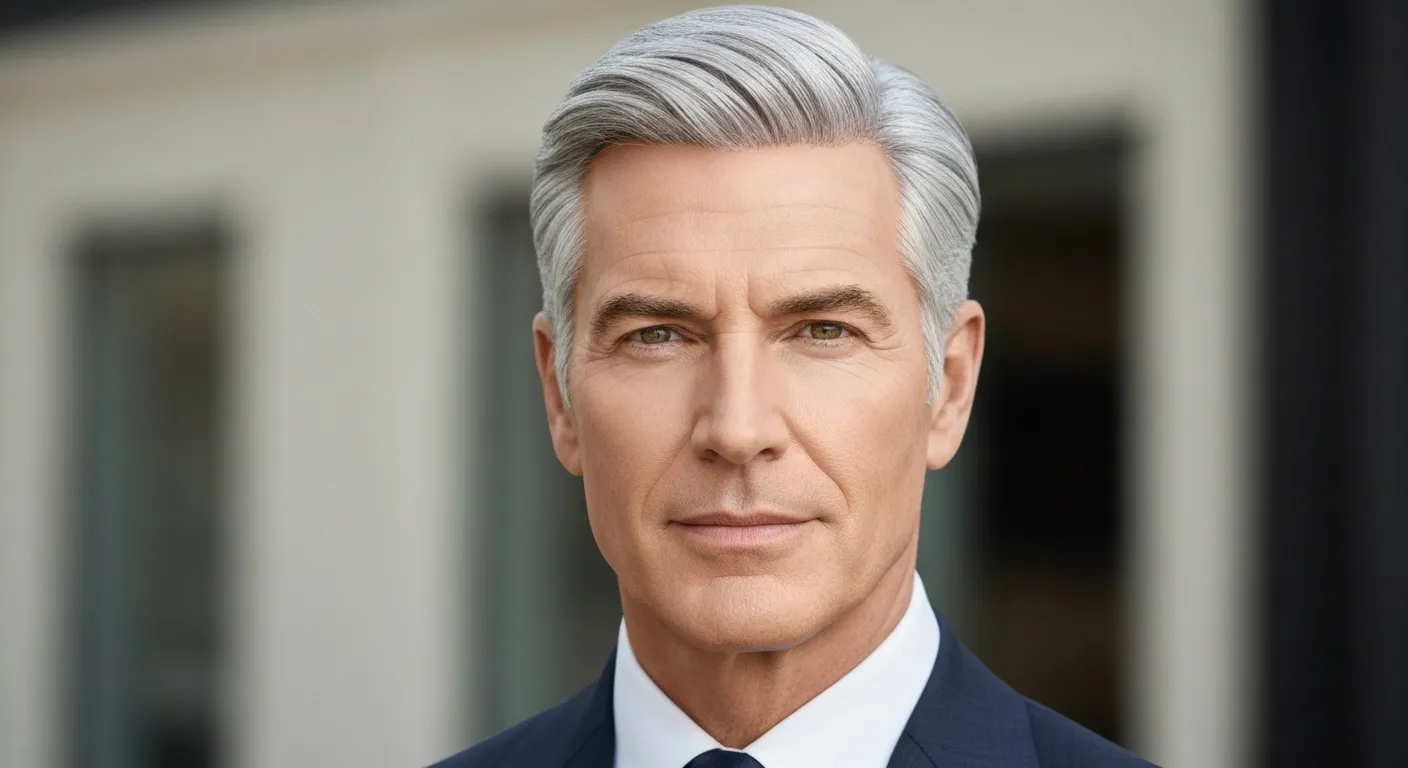 grey hairstyles for men