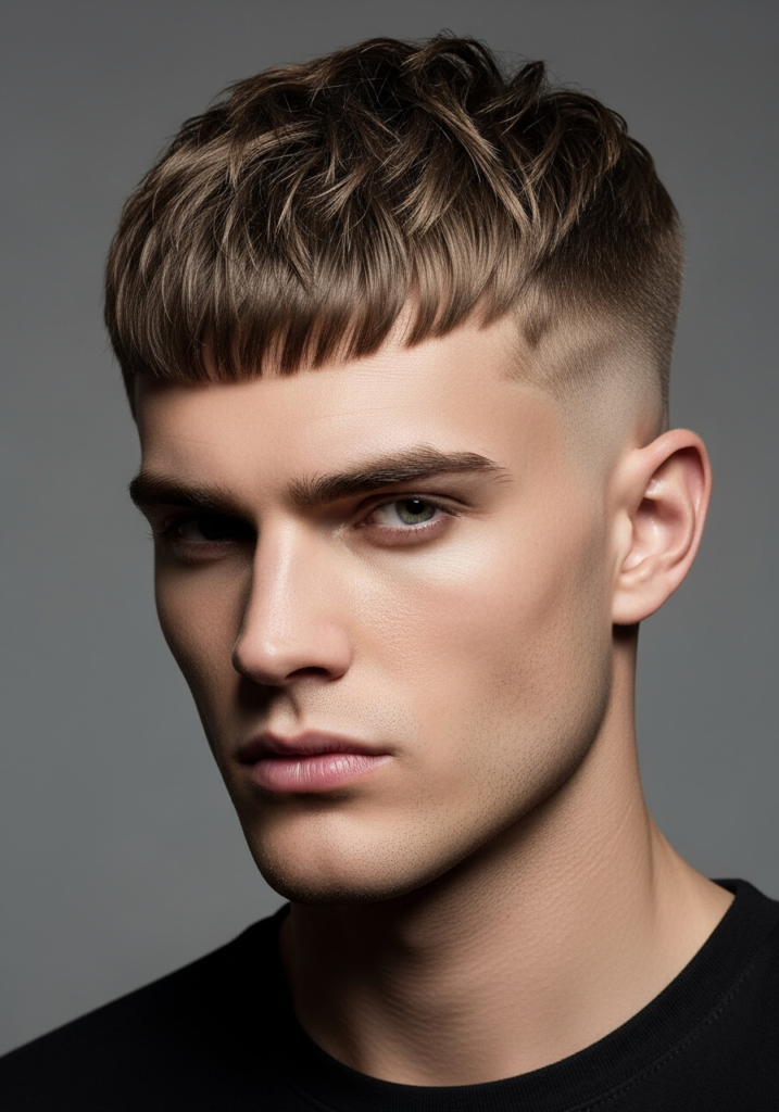 Angular Fringe Hairstyle