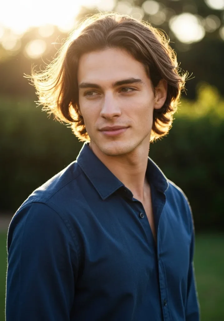 Bro Flow Medium Length Hairstyle