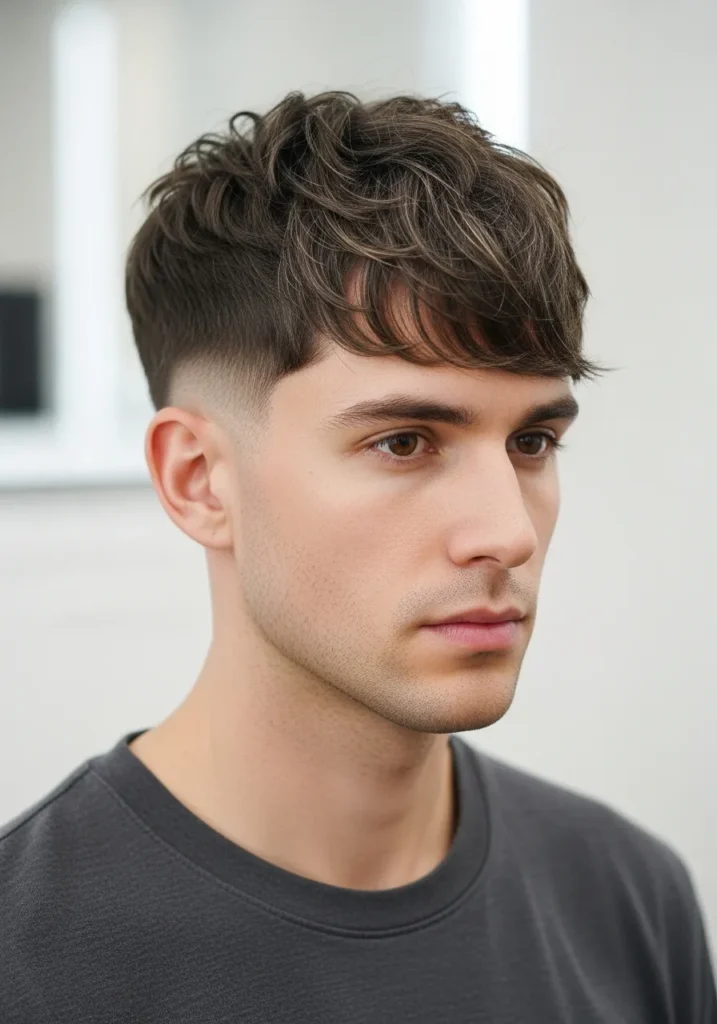 23 Stylish Haircuts for Long Face Men 16 Brushed Forward Crop