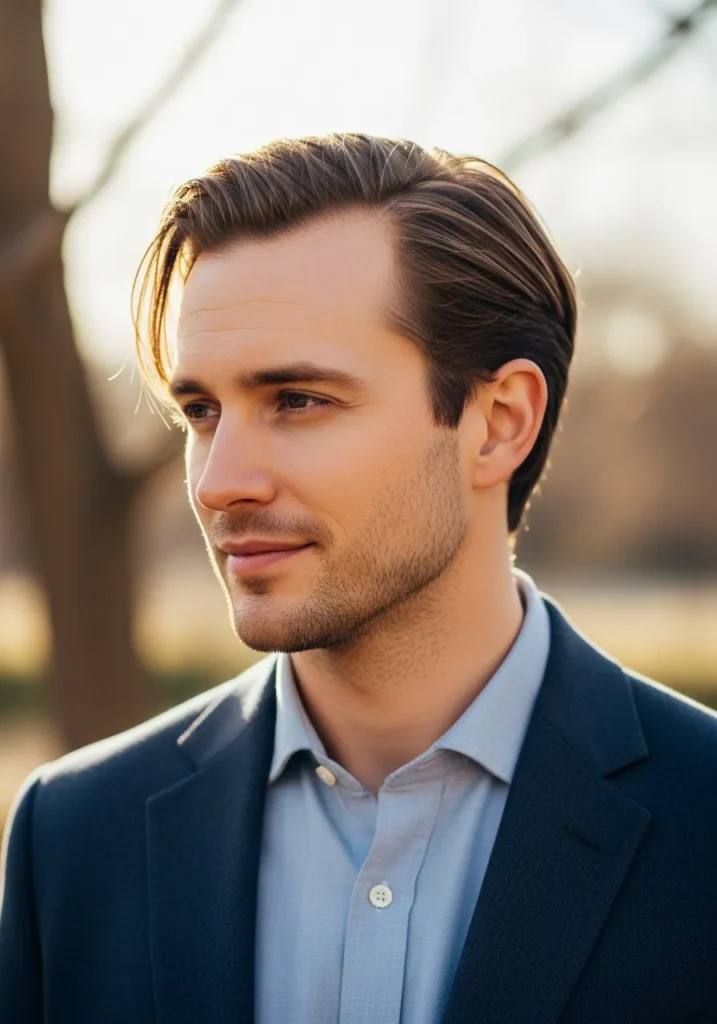 22 Best Haircuts for Men with Receding Hairline 10 Brushed Forward Style