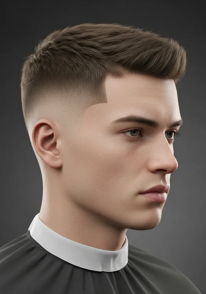 Buzz Cut with Drop Fade