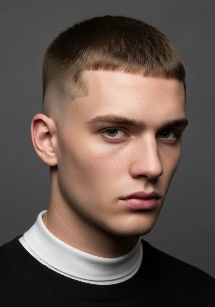 Buzz Cut with Taper Fade