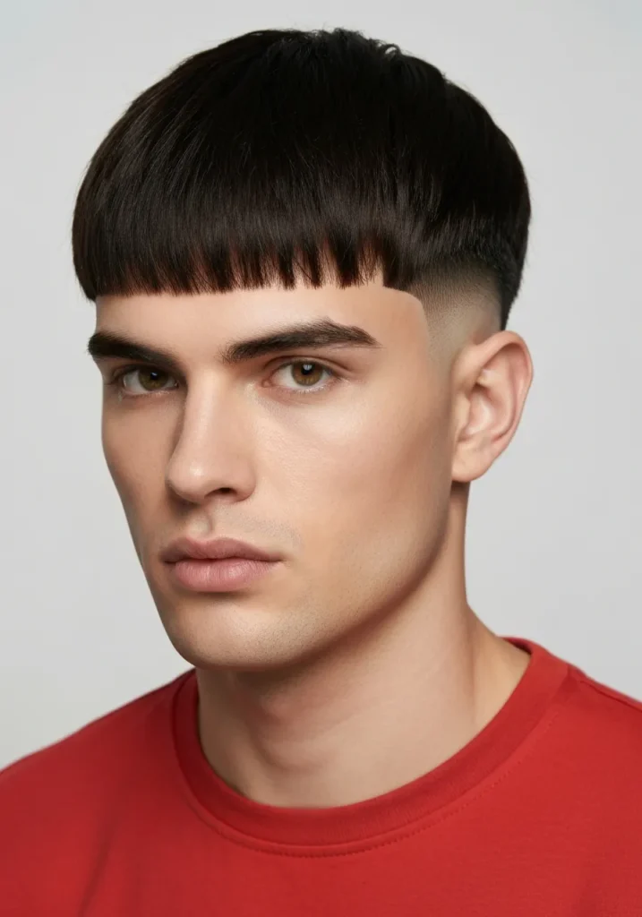 Caesar Cut with Micro Fringe