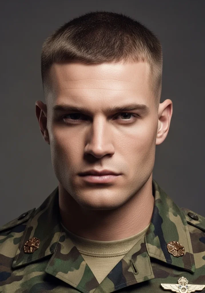 20 Best Military Haircuts for Men 2 Classic Buzz Cut