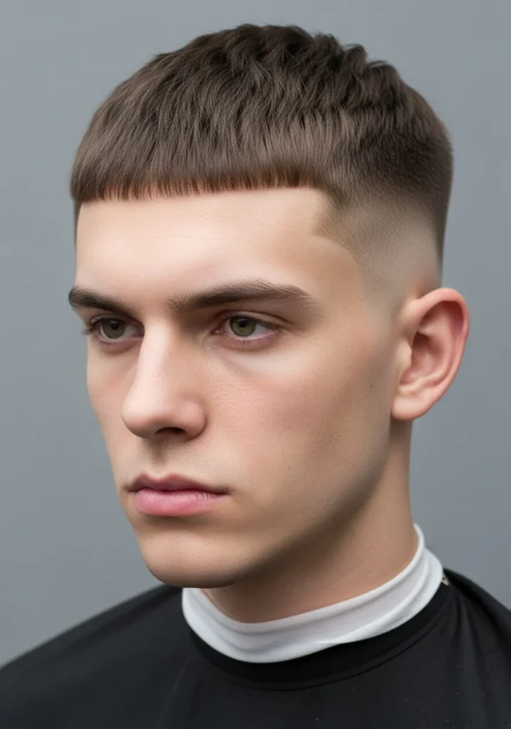 21 Best Haircuts for Men with Straight Hair 5 Crew Cut Fade