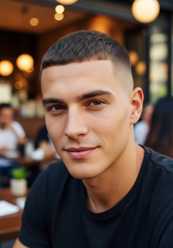 Crew Cut with Low Fade