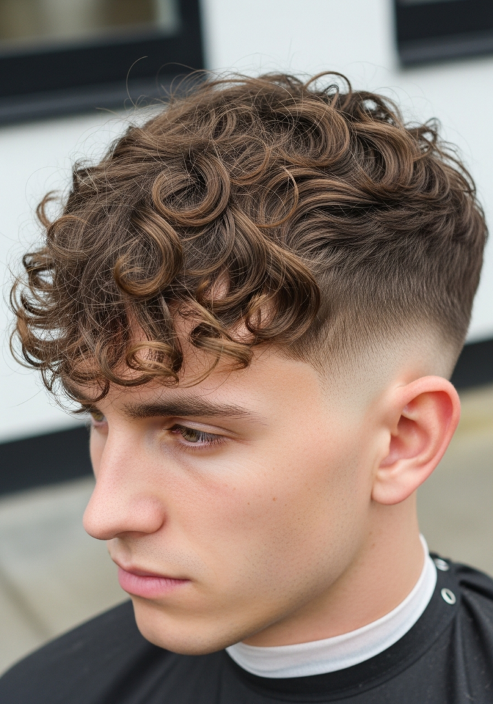 Curly Fringe Hairstyle