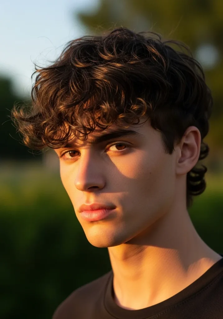 Curly Fringe Hairstyle