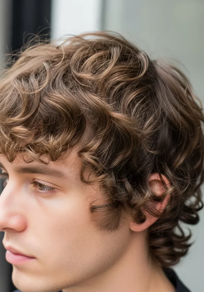 Curly Shag Haircut