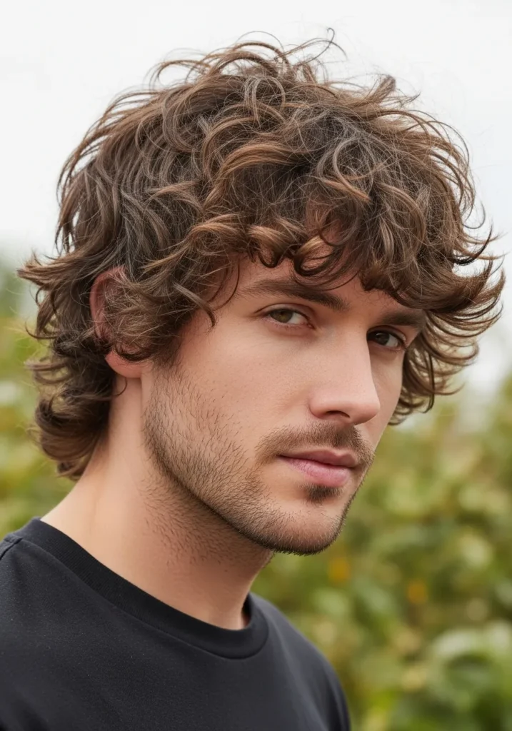 22 Shaggy Haircut for Men – Trendy & Effortless Styles 10 Curly Shag Hairstyle
